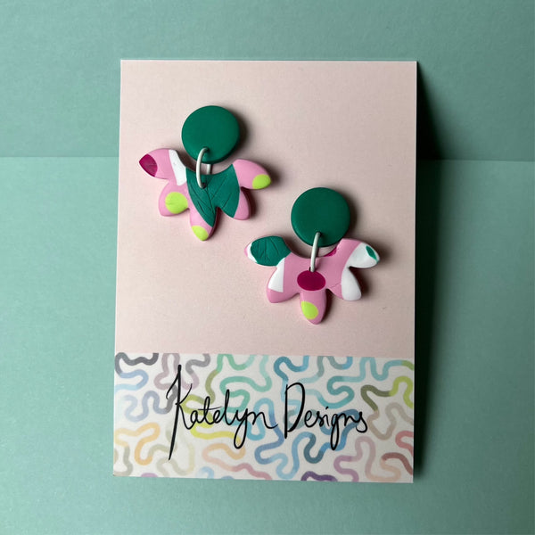 Forest Gum Drops Dangle Studs