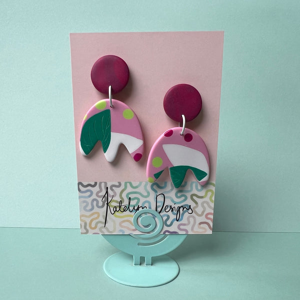 Forest Gum Drops Dangle Studs