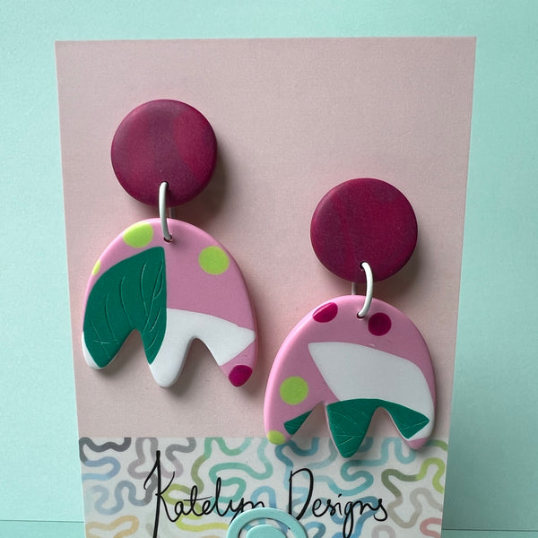 Forest Gum Drops Dangle Studs