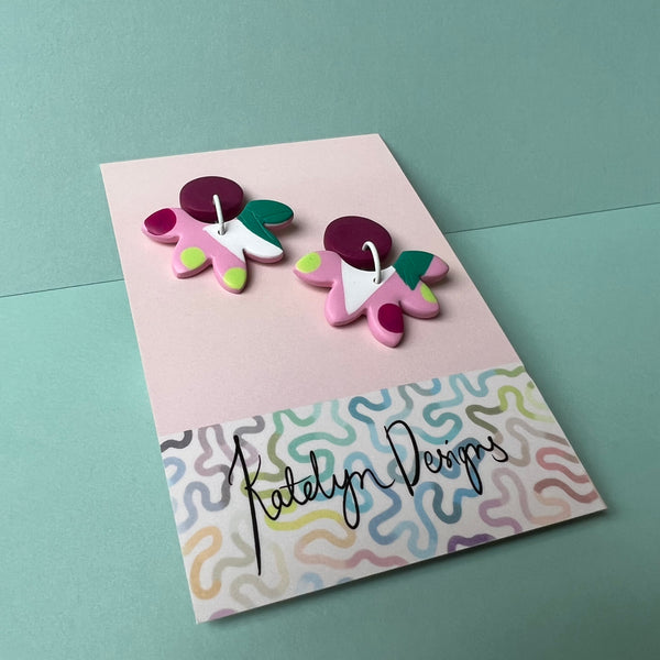 Forest Gum Drops Dangle Studs