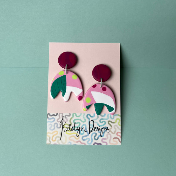 Forest Gum Drops Dangle Studs