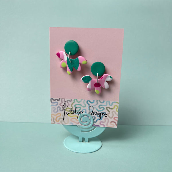 Forest Gum Drops Dangle Studs