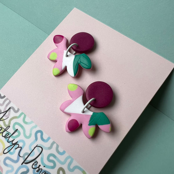 Forest Gum Drops Dangle Studs