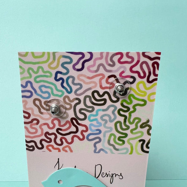 Forest Gum Drops Dangle Studs