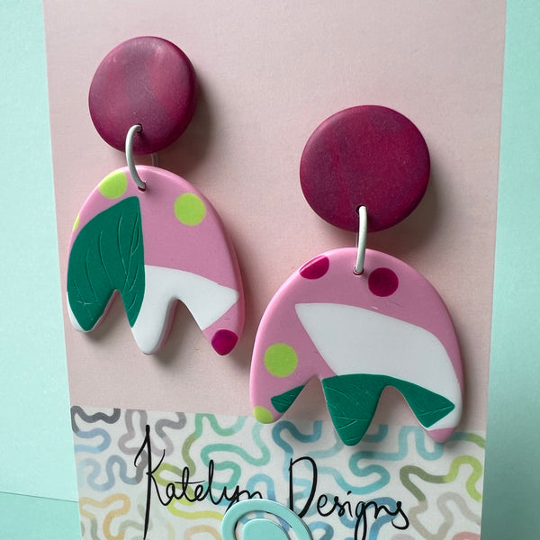 Forest Gum Drops Dangle Studs
