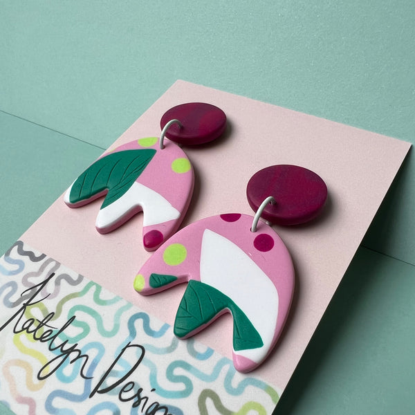 Forest Gum Drops Dangle Studs