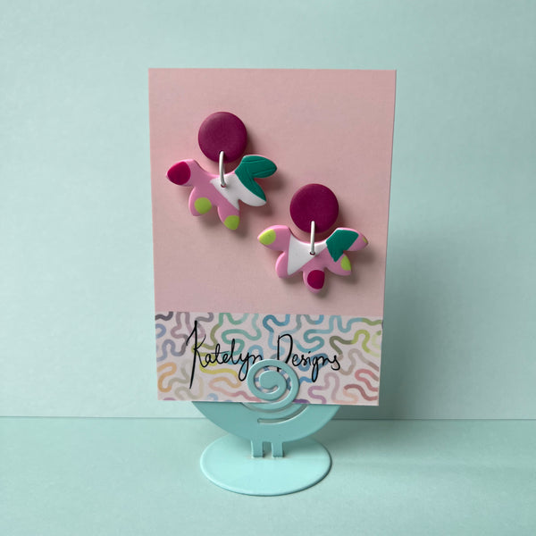 Forest Gum Drops Dangle Studs