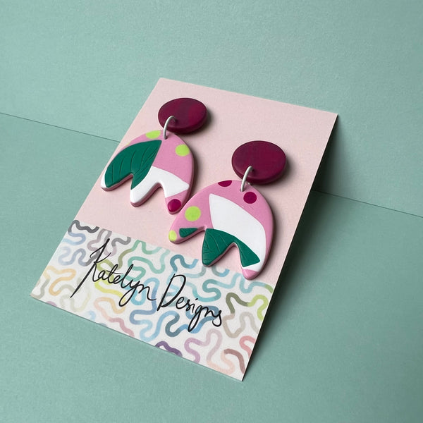 Forest Gum Drops Dangle Studs