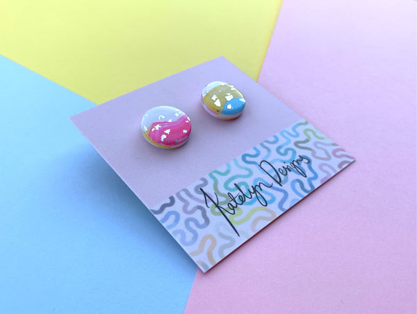 Candy Swirl M/L Studs