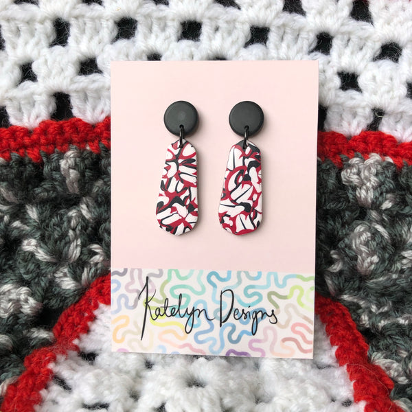 Iconic Geometric Dangle Studs