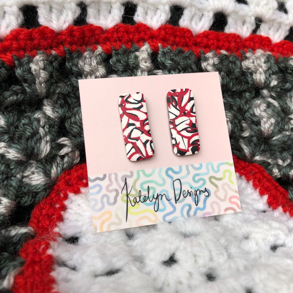 Iconic Long Rectangle Studs