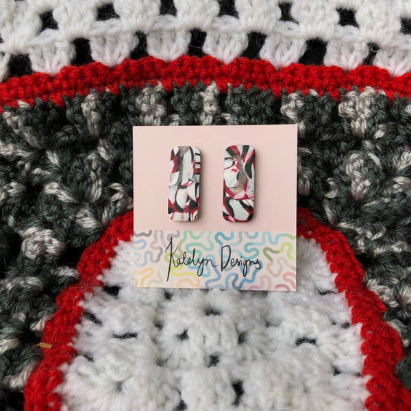 Iconic Long Rectangle Studs