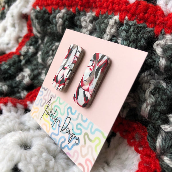 Iconic Long Rectangle Studs