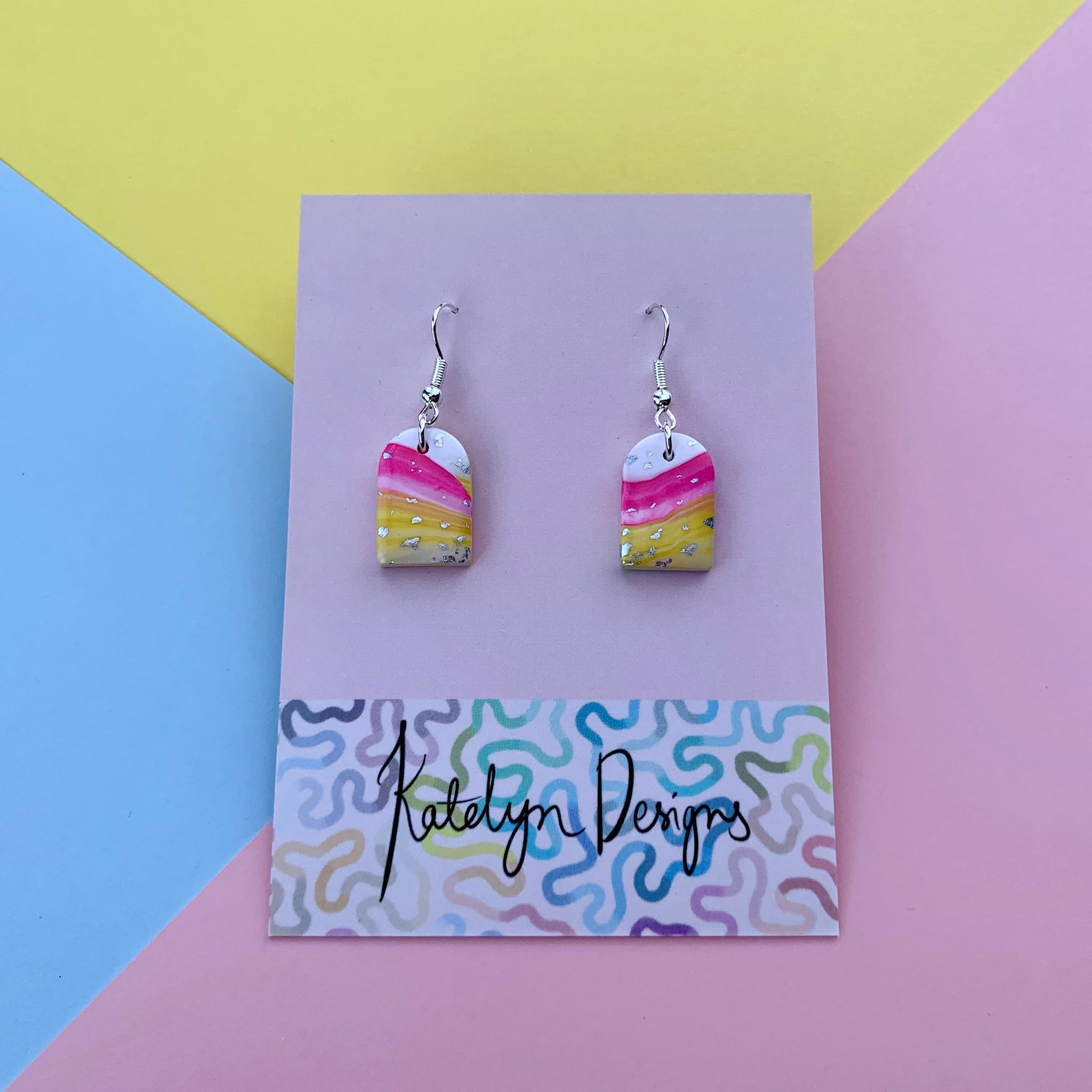 Candy Swirl Arch Dangles