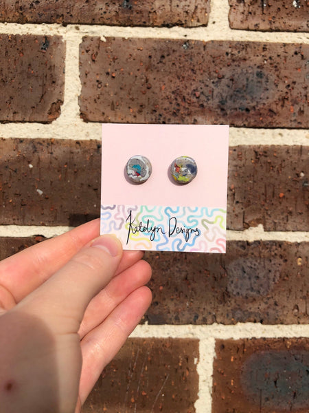 Rainbow Terrazzo M Studs