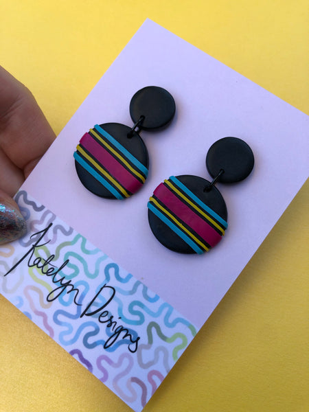 Raised Stripes Dangles